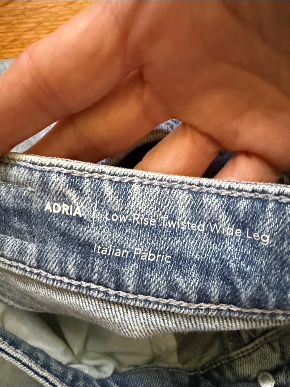 AG Adriano Goldschmied Adria Jean Low Twisted Rise Wide Leg Denim 29 - Picture 4 of 7